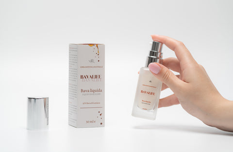 Bavalife Bava Liquida | Bava di Lumaca Pura al 95% | Azione Idratante e Lenitiva | Contro Rughe, Smagliature e Cicatrici | 30 ml