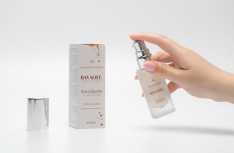 Bavalife Bava Liquida | Bava di Lumaca Pura al 95% | Azione Idratante e Lenitiva | Contro Rughe, Smagliature e Cicatrici | 30 ml