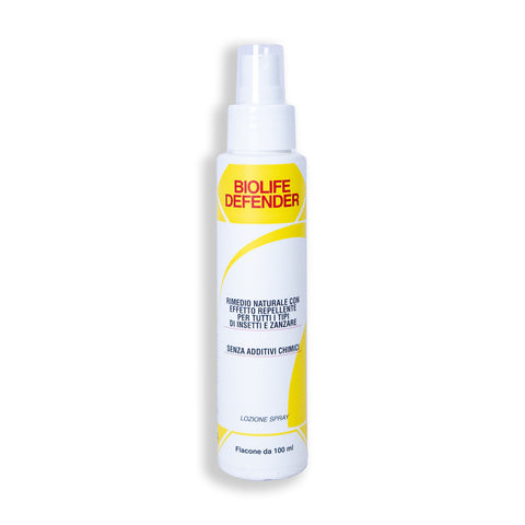 Biolife Defender – Lozione Spray Naturale Antizanzare a Base di Oli Essenziali