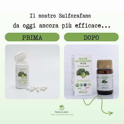 Biolife Sulforafano Plus | 30 capsule da 400mg | Prodotto consigliato per il Sistema immunitario | Prodotto VEGANOK