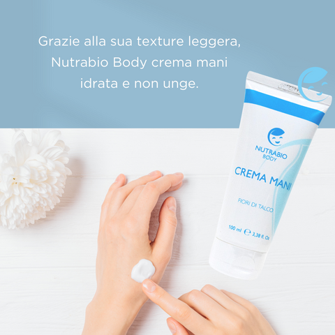 NUTRABIO BODY CREMA MANI | Fiori di talco 100 ml | CREMA MANI PROTETTIVA