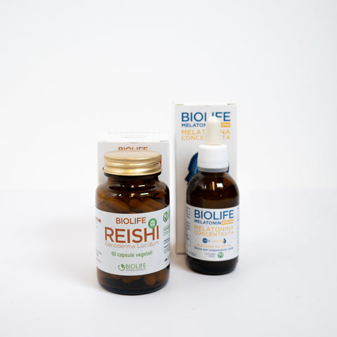 Biolife Kit04 – Sonno Naturale, Rilassamento e Anti-Stress con Melatonina e Reishi