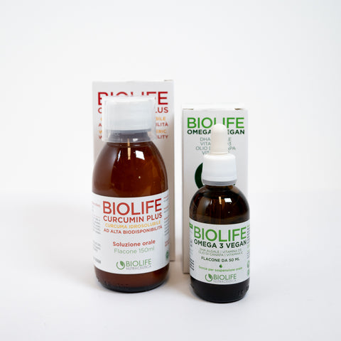 Biolife Kit07 – Cuore, Infiammazione & Omega 3 Vegetali con Circumin Plus e Omega 3 Vegan