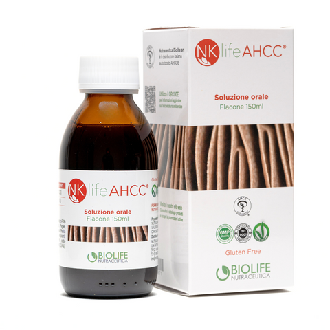 NKlife AHCC 150ml - Soluzione Orale con Perilla - Sistema Immunitario e HPV