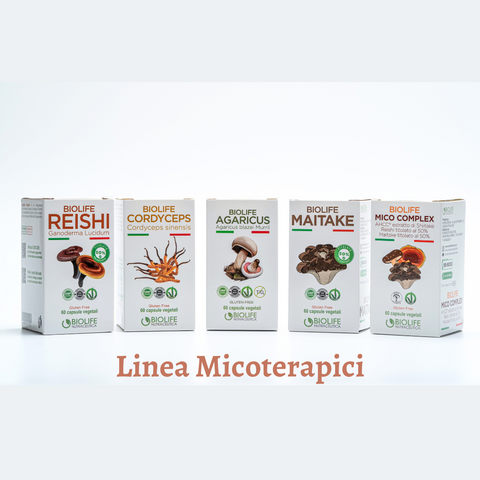 Biolife Reishi | 60 capsule da 500mg | NUOVO REISHI TITOLATO 50% in POLISACCARIDI | Ganoderma lucidum di qualità | Prodotto VEGANOK |