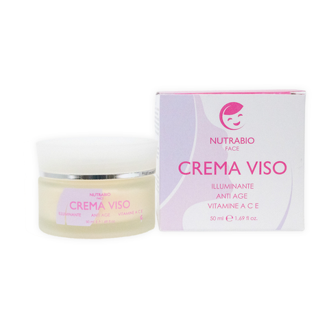 NUTRABIO FACE CREMA VISO | Illuminante Anti-Age, Vitamine A,C,E | 50 ml