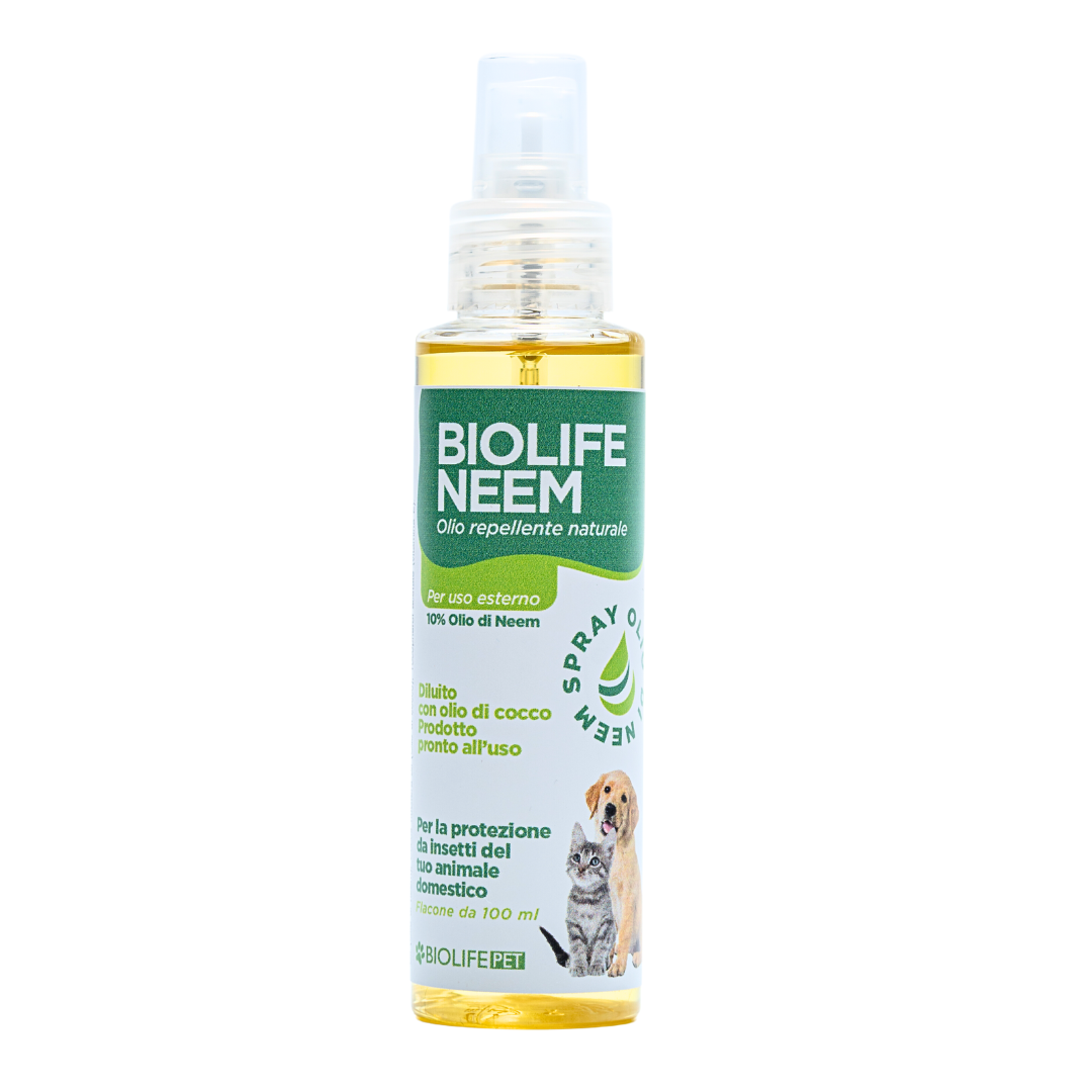Biolife Neem, Olio di Neem Flacone 100 ml, Prodotto per animali