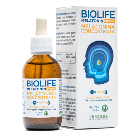 Biolife Melatonin Strong – Gocce Orali ad Alta Concentrazione di Melatonina - 50 ml