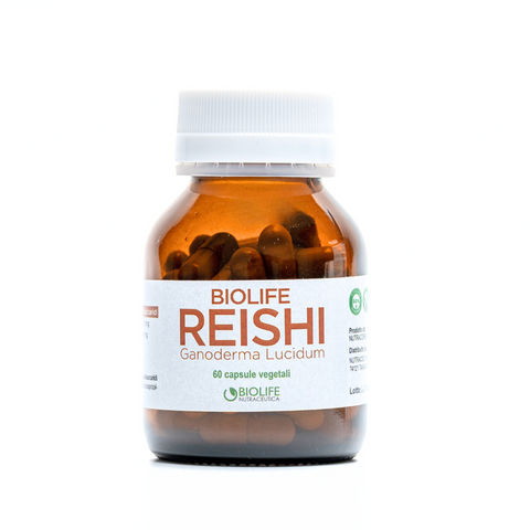 Biolife Reishi - tit. 50% - Rafforza il Sistema Immunitario e Combatte le Infiammazioni - 60 cps