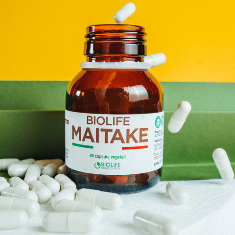 Biolife Maitake 60 Capsule 600 mg - tit. 50% Polisaccaridi e 30% Betaglucani - Supporto Immunitario