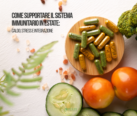 Come supportare il sistema immunitario in estate: caldo, stress e integrazione