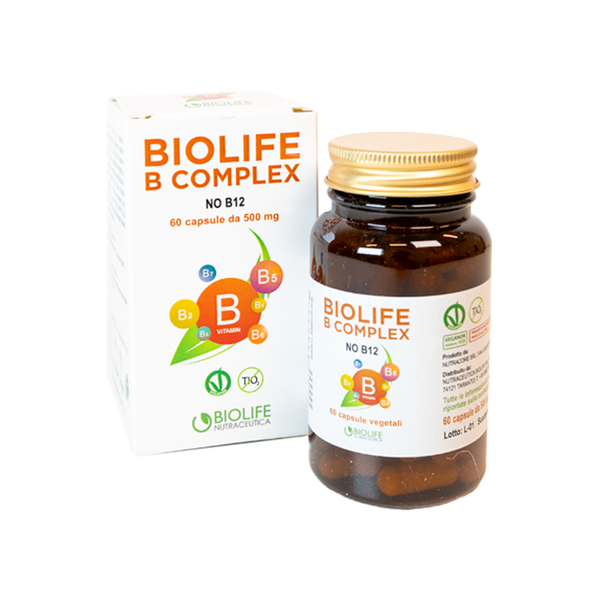 Biolife B Complex NO B12 60 Capsule – Energia e Riduzione della Stanchezza