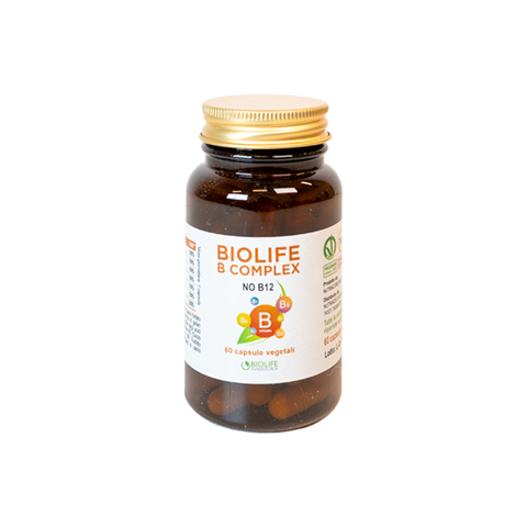 Biolife B Complex – Supporto mirato con vitamine del gruppo B - senza vitamina B12 - 60 cps gastroresistenti
