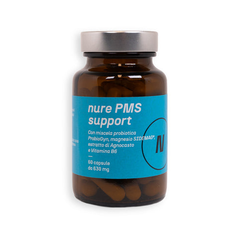 Nure PMS Support - Integratore per il Benessere Femminile | 60 Capsule da 630 mg