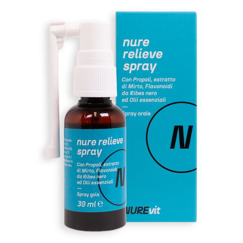 Nure Relieve - Spray Orale per il Benessere della Gola | Soluzione 30 ml