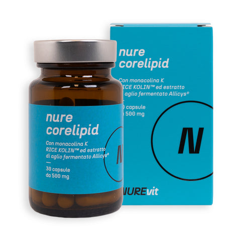 NURE Corelipid 30 cps 500 mg - Integratore per Colesterolo e Salute Cardiovascolare