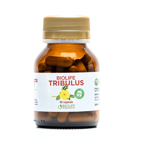 Biolife Tribulus Terrestris | 60 capsule da 655 mg | Titolato 90% SAPONINE ATTIVE | Prodotto VEGANOK