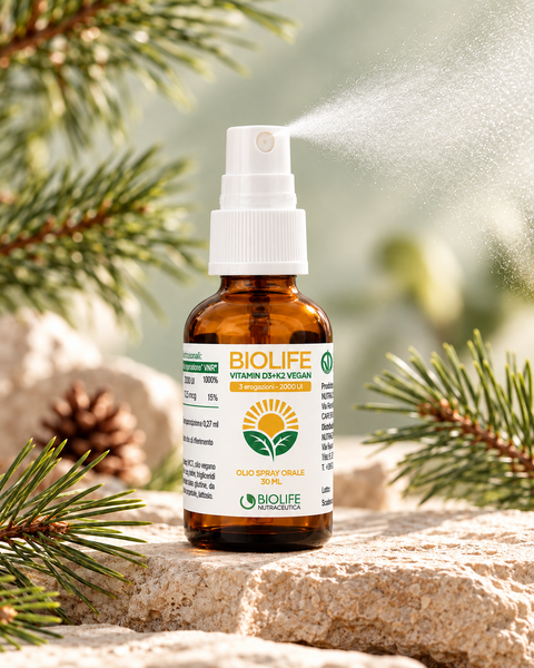 Biolife D3K2 Vegan - Olio spray orale - 30ml