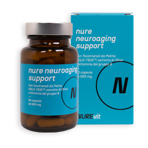 NURE Neuroaging Support - Capsule per il Benessere Cognitivo | 60 Capsule da 600 mg