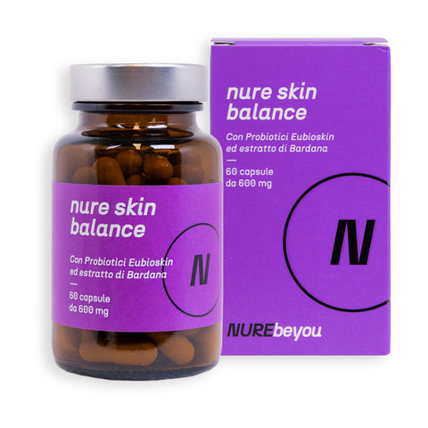 NURE Skin Balance 60 cps da 600 mg | Integratore per il Benessere della Pelle e Acne