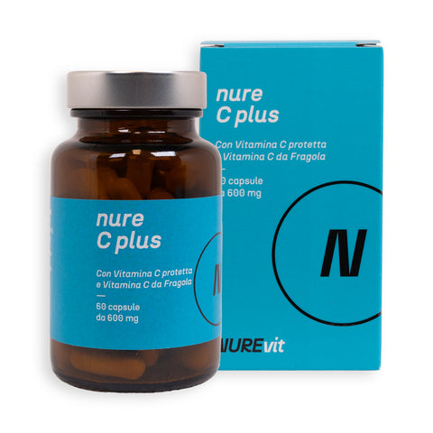 NURE C Plus 30 cps 600 mg - Vitamina C Protetta per Difese Immunitarie e Antiossidante